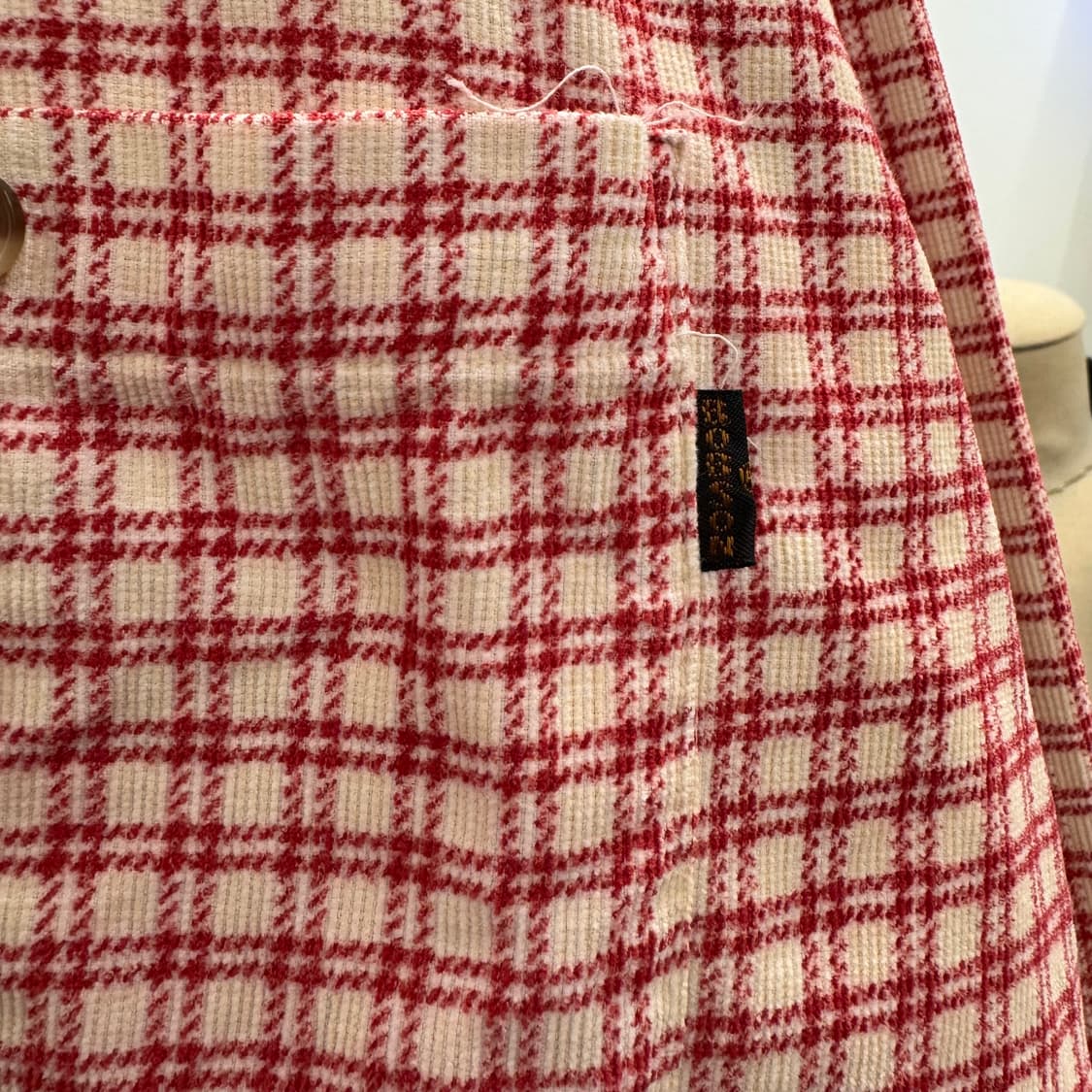 80s 밥슨 Bobson 깅엄 체크 플란넬 셔츠 made in JAPAN 상품이미지3