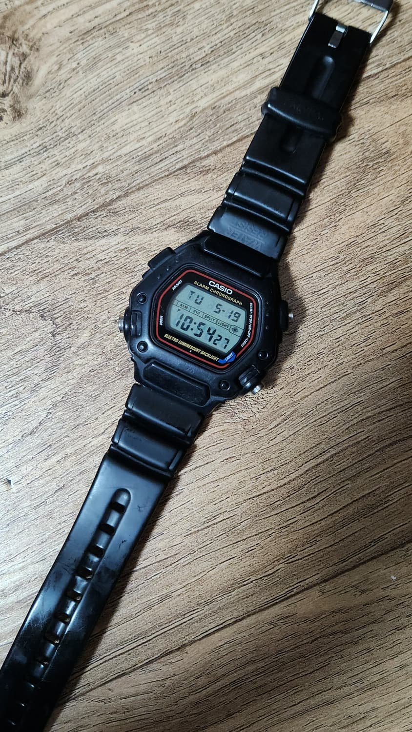 # 빈티지카시오 쿼츠 DW-290T 크로노그래프 레어 방수시계 급처 상품이미지10