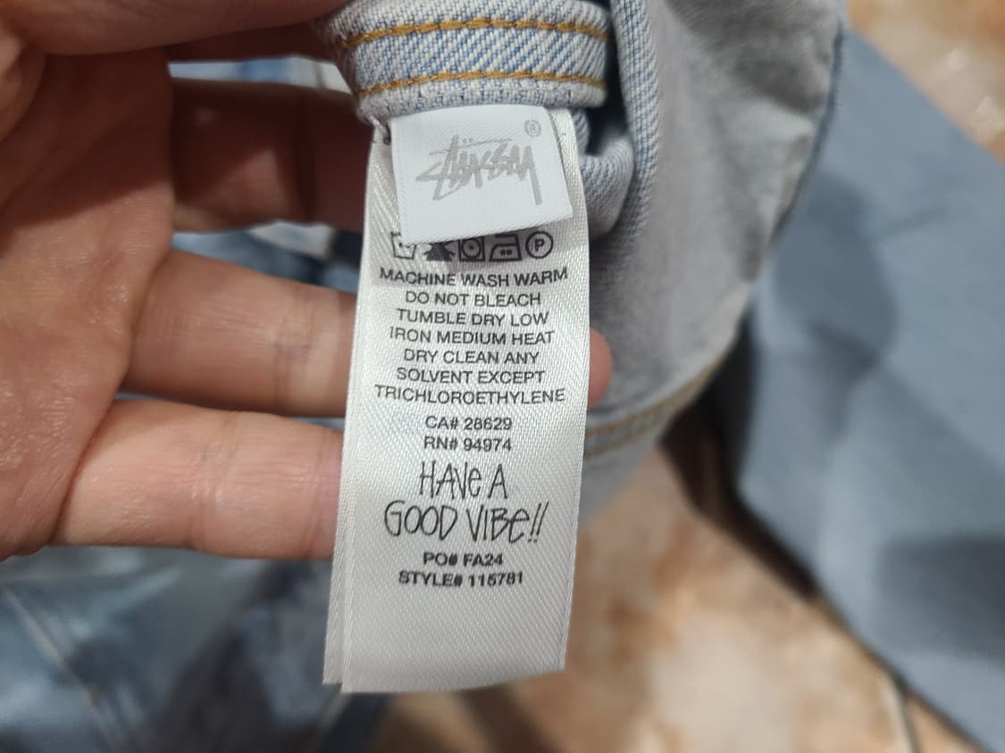 스투시 데님 트러커 자켓 라이트 워시 XL 상품이미지5