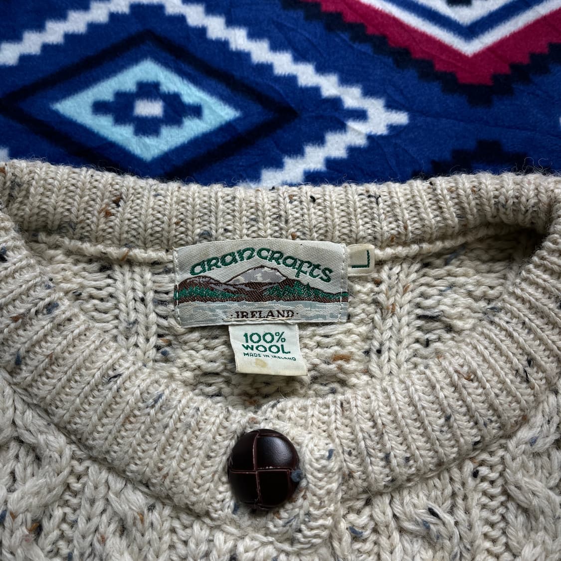 (Aran Crafts)아란크래프트 헤비울 100%가디건(실측확인) 상품이미지2