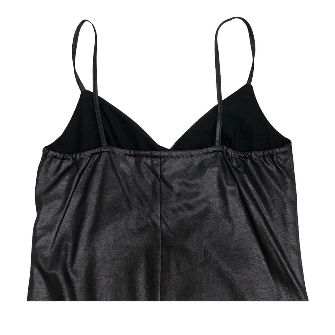 페이크레더 스판 미니 원피스 상품이미지4