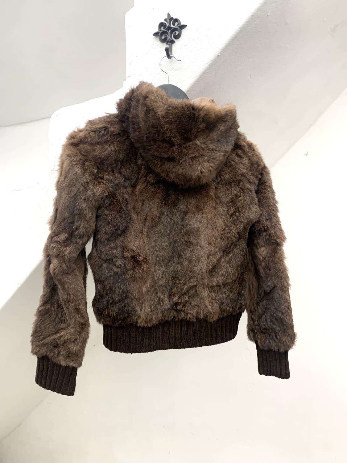 Dusty brown fur hood jacket  상품이미지7