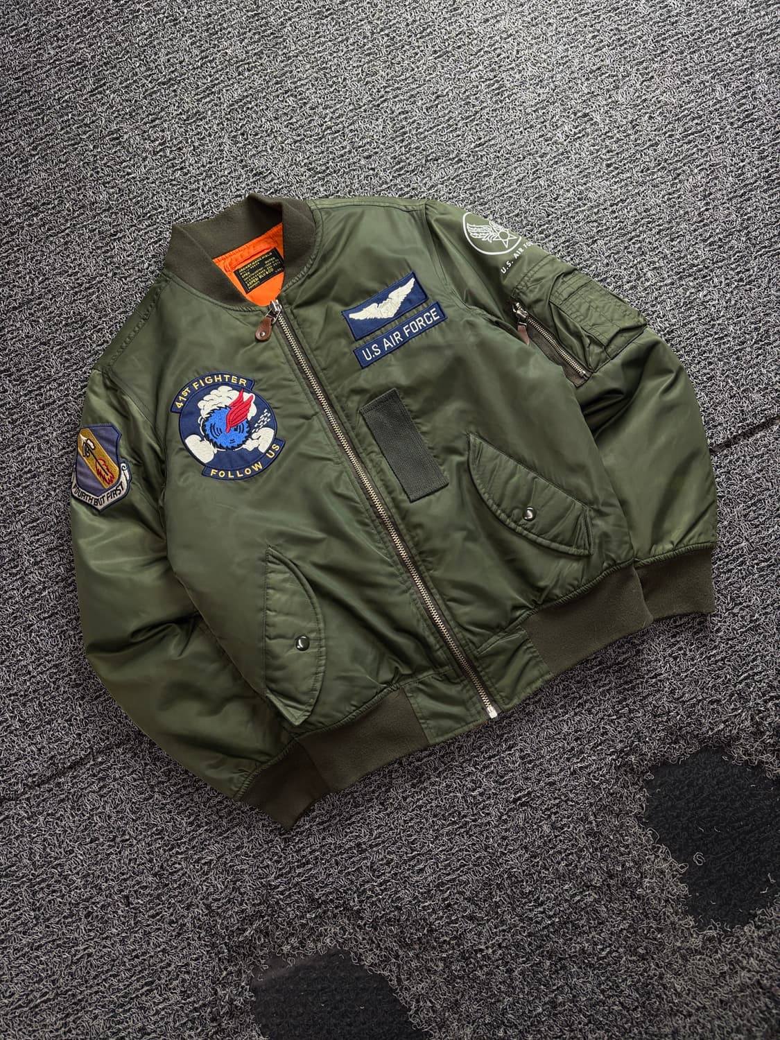 아스페시 밀리터리 MA-1 플라이트 항공 봄버 자켓 4032 상품이미지1