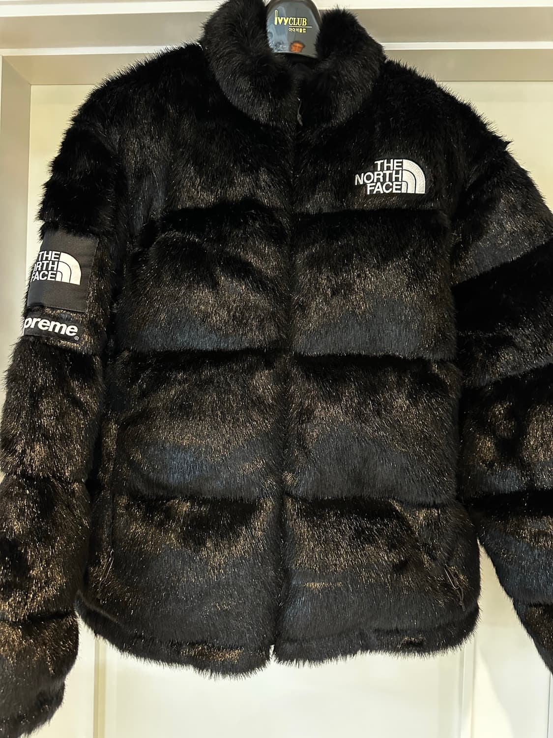 슈프림 노스페이스 포우퍼 눕시 블랙 상품이미지1