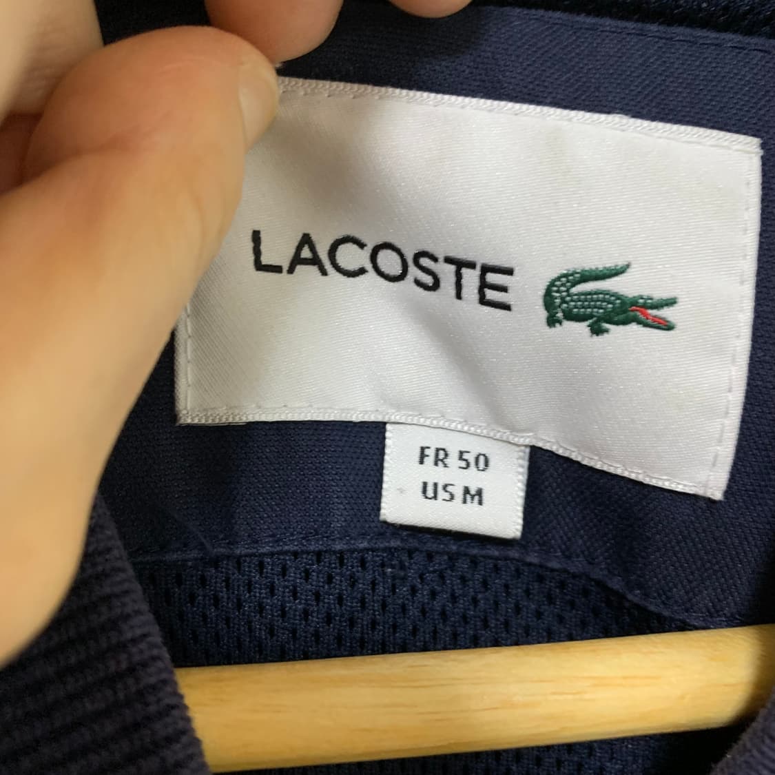 라코스테 빈티지 네이비 봄버 자켓 남녀공용 M 집업 상품이미지10