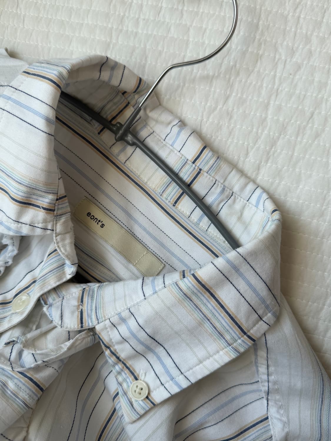 에옹쓰 스트라이프 러플 셔츠 상품이미지5