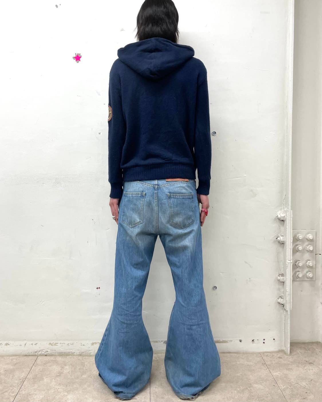 Drugstore Pig Navy Hoodie 상품이미지5