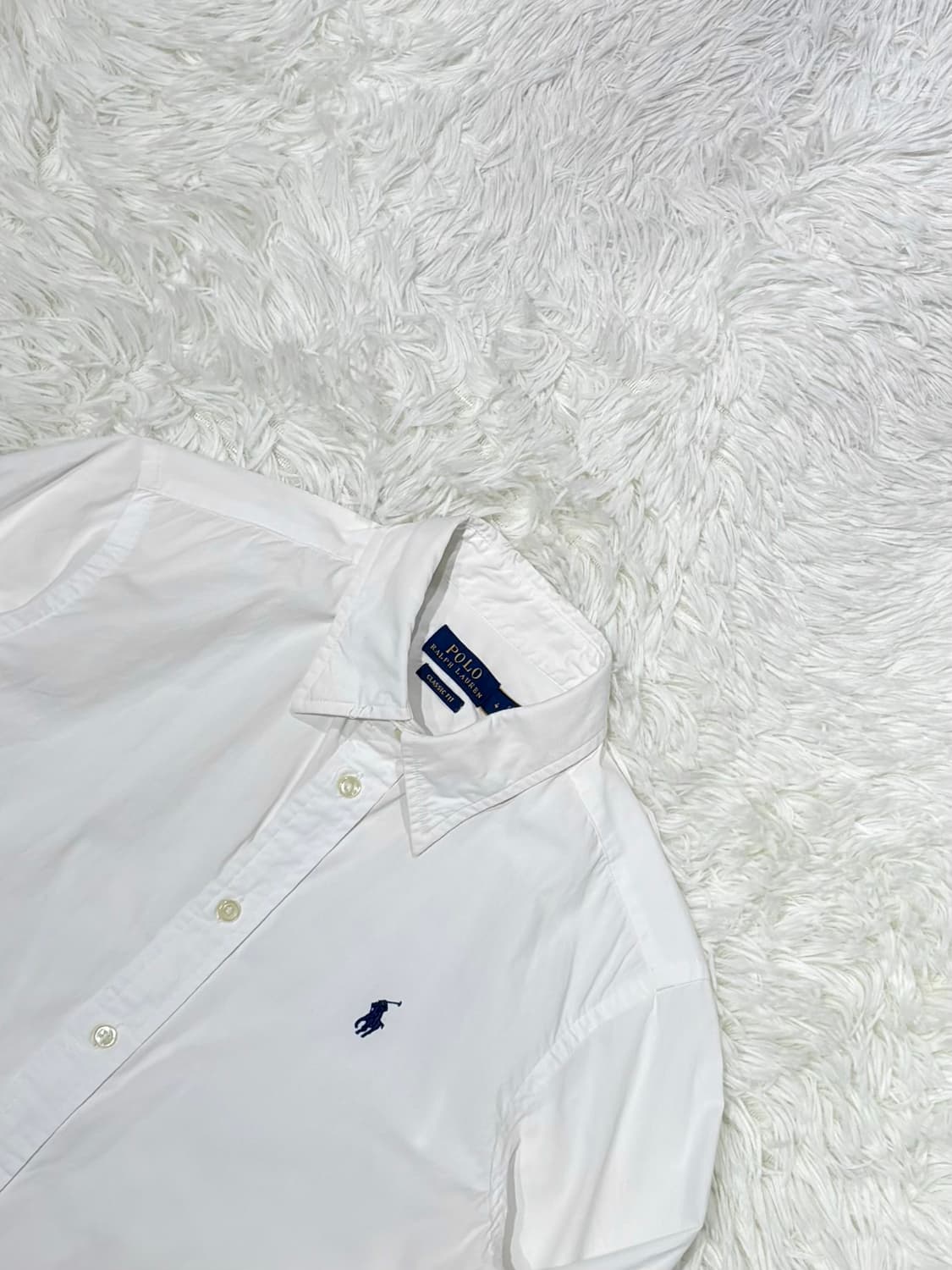 폴로랄프로렌 qr 화이트 셔츠 상품이미지4