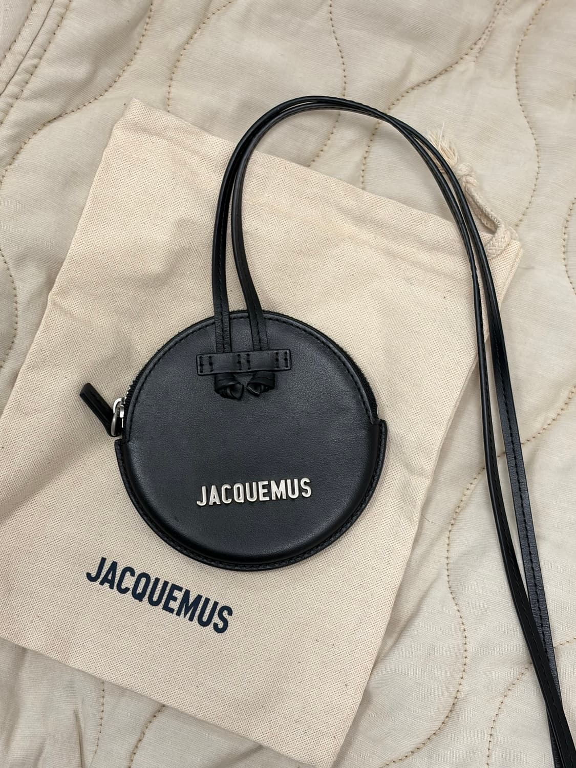 자크뮈스 르 피추 라운드 코인 지퍼 지갑 블랙 상품이미지3