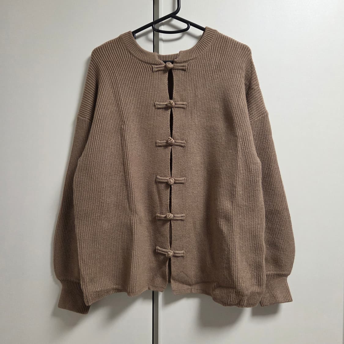 Discoat 재팬 버튼디테일 울혼방 니트 가디건 L(100) 상품이미지1