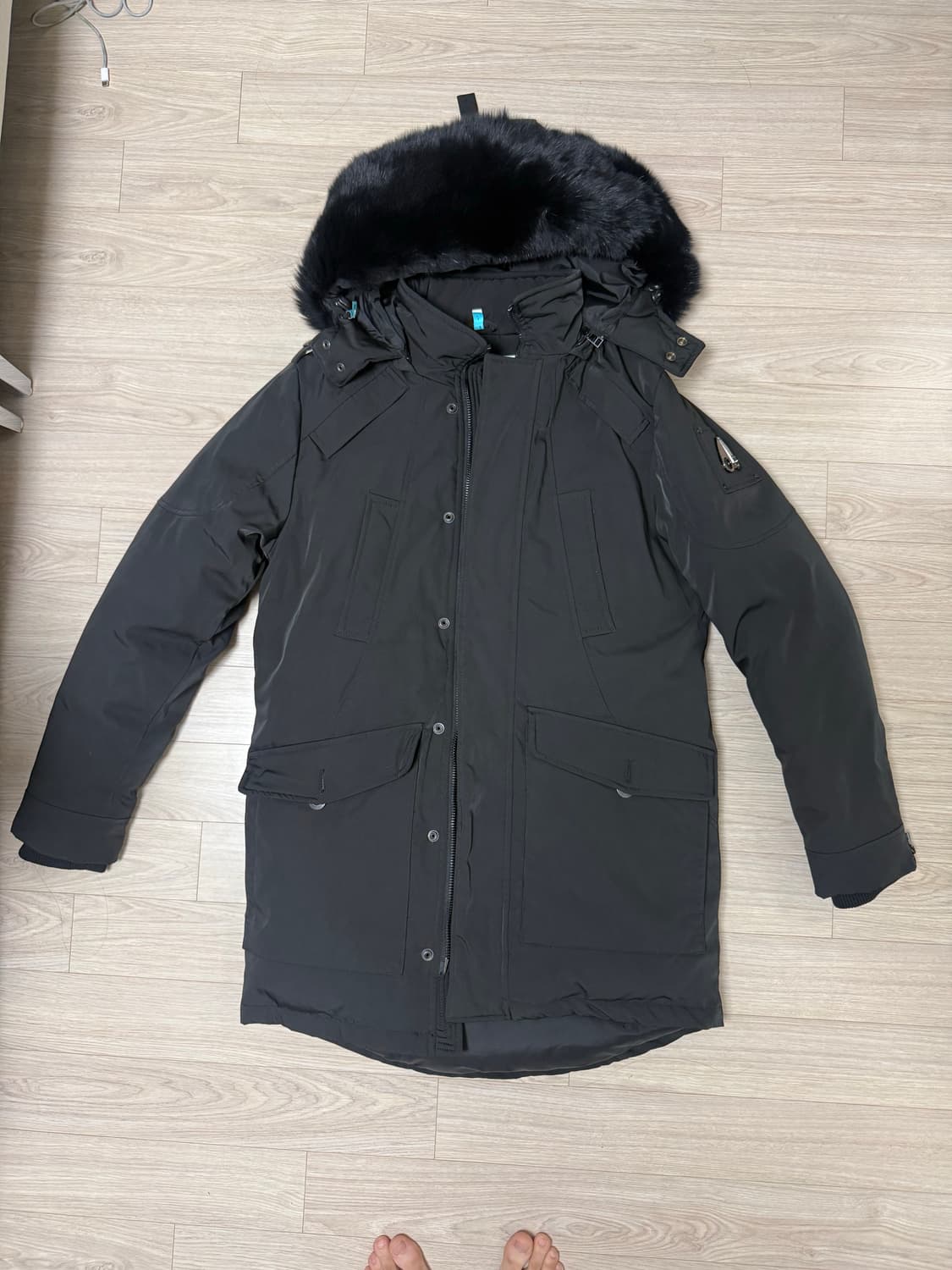 새상품 무스너클 남성 라이언 파카 L 블랙 상품이미지1