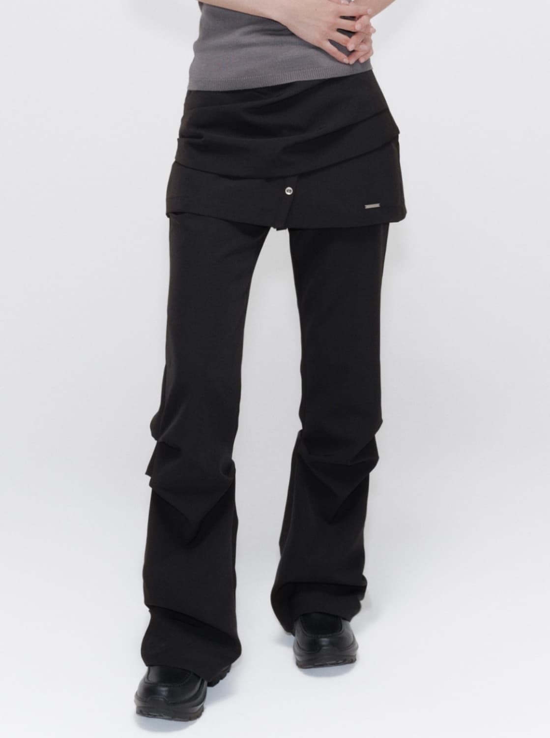 미세키서울 드레이프 셔츠스커트팬츠 세트 상품이미지1