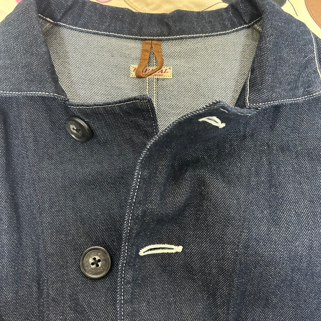 (5) 캐피탈 11.5oz 데님 애플맨 커버올 인디고 상품이미지4