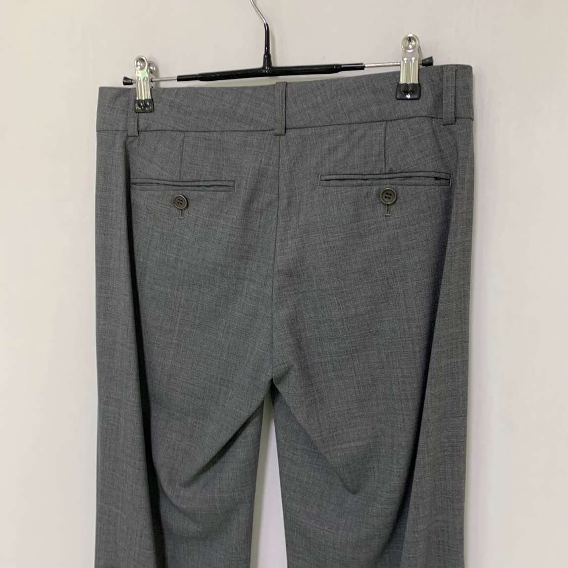 띠어리 세미 부츠컷 울 슬랙스 팬츠 27-28인치 그레이 여성 정장바지 상품이미지6