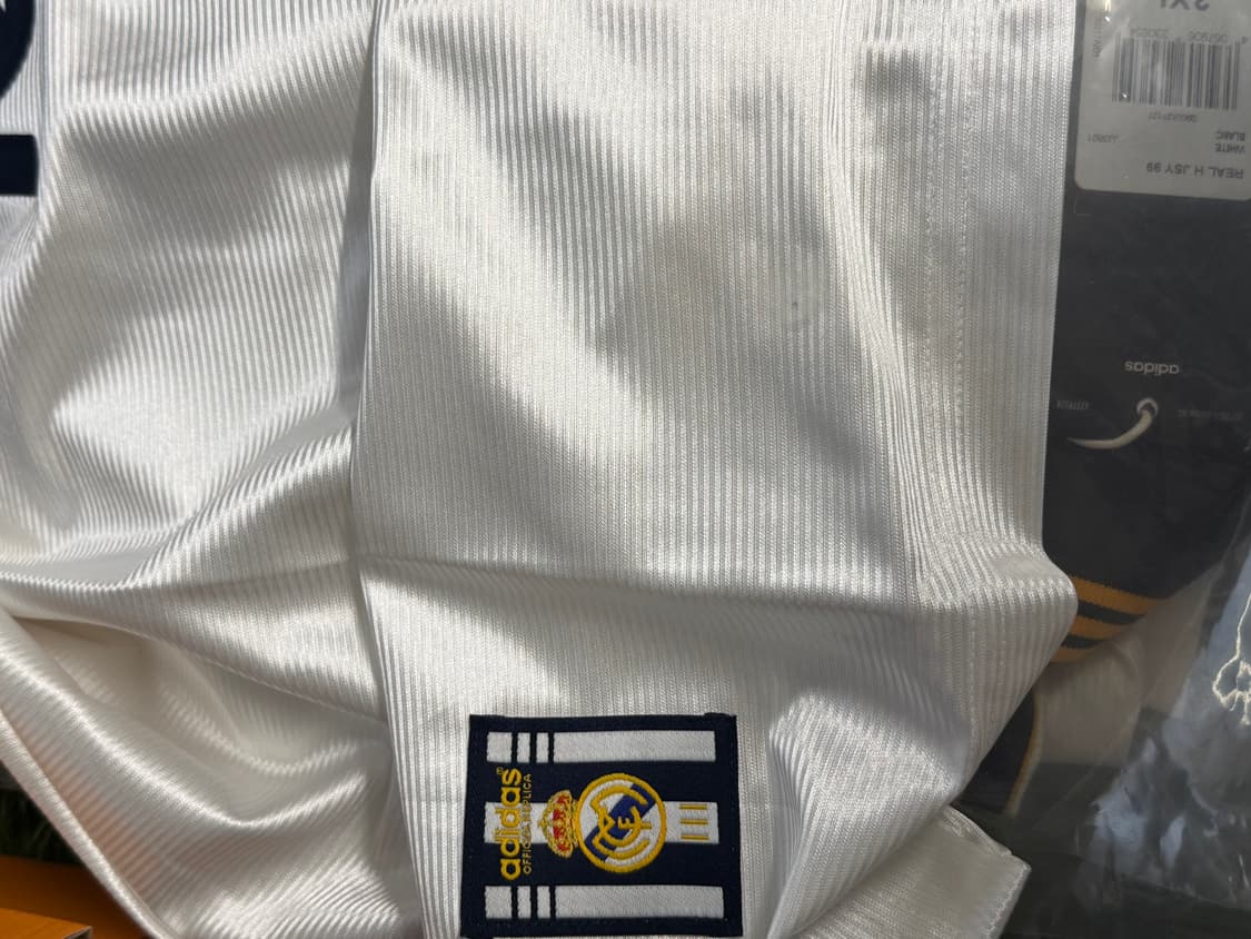 (사이즈문의) 아디다스 레알 마드리드 99/00 홈 저지 화이트 상품이미지4