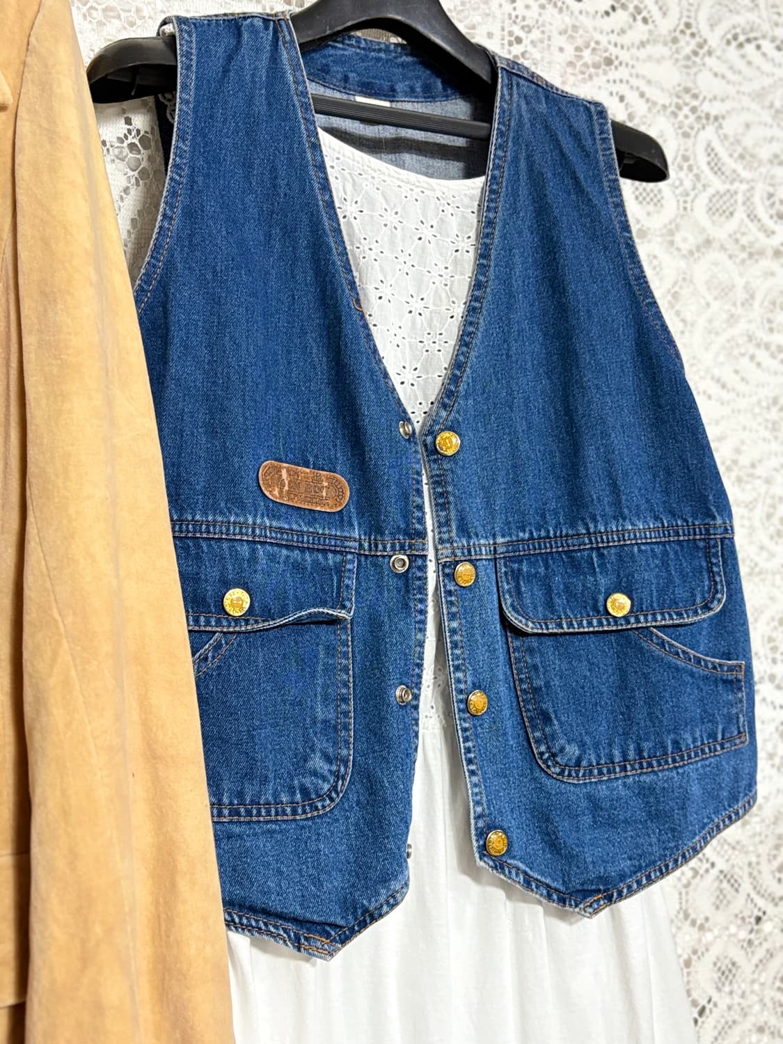 레이어드 데님 베스트  상품이미지1