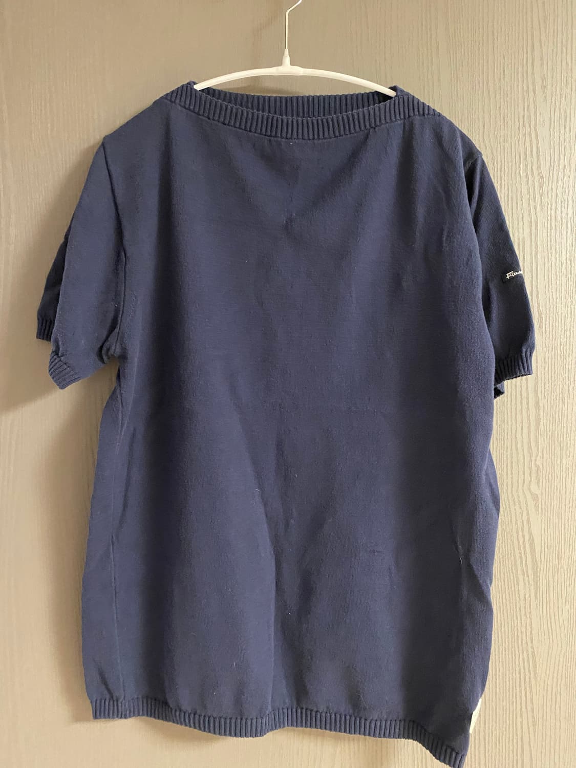 필루즈 다르보르 반팔 니트 네이비 상품이미지1