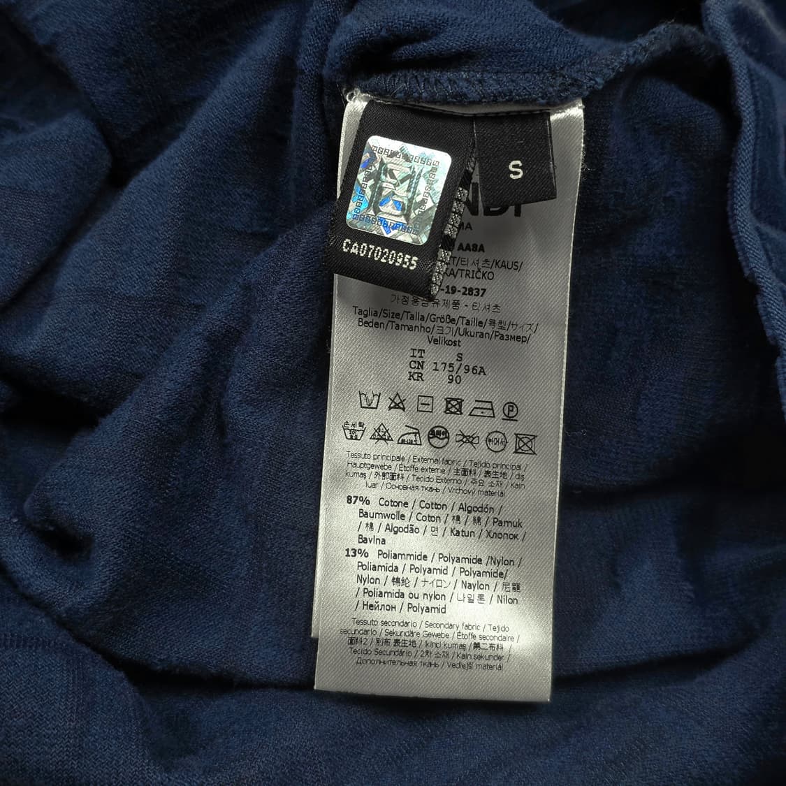 펜디 FF 벨벳 반팔 티셔츠 상품이미지5