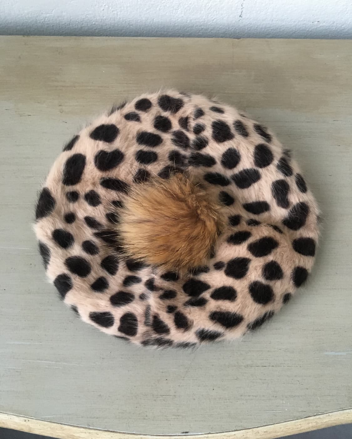  pom leopard pattern beret 상품이미지2