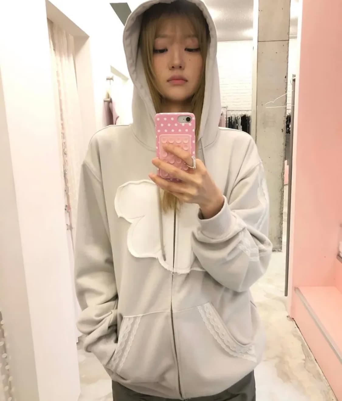 허그유어스킨 엔젤윙 후드집업 상품이미지1