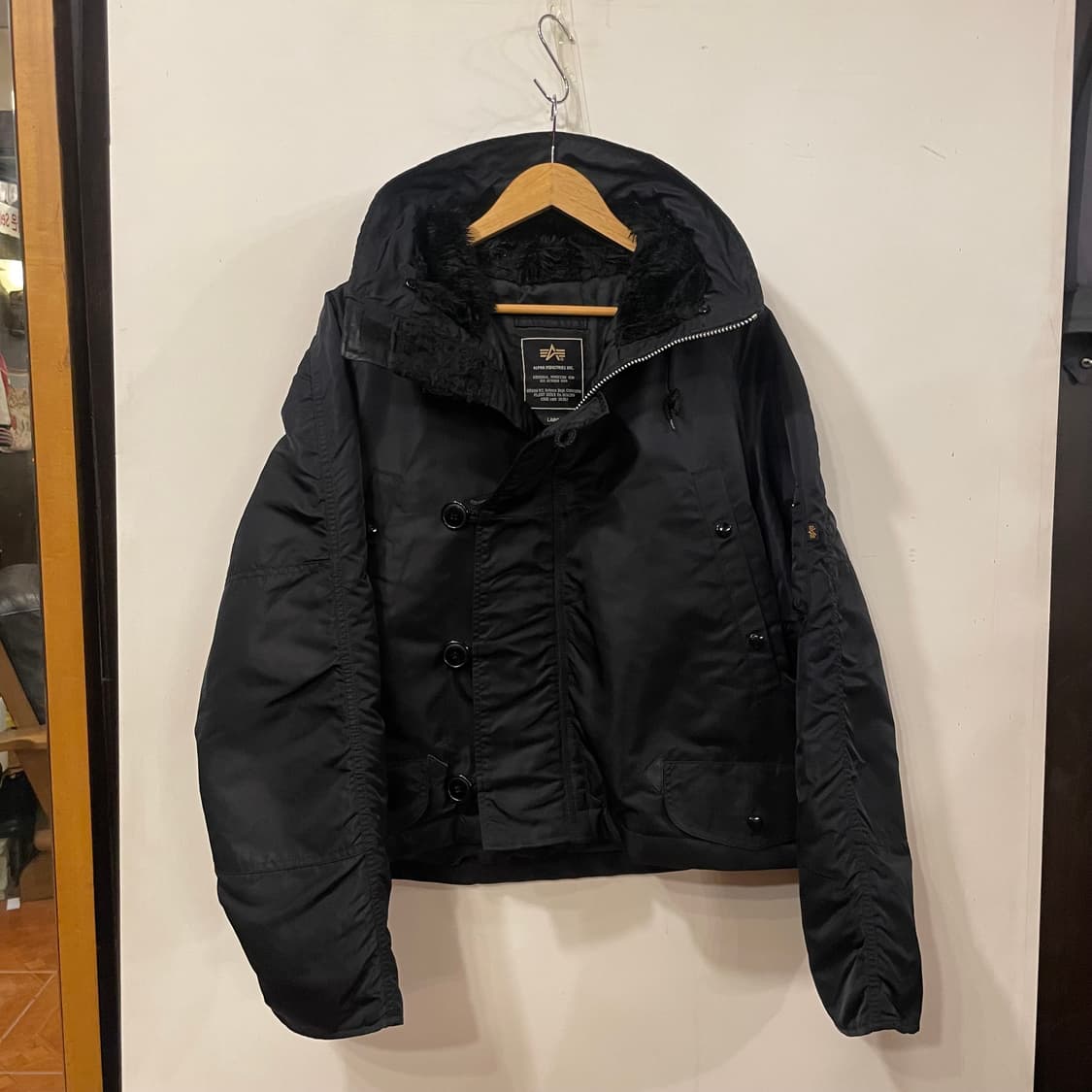 알파인더스트리 리메이크 크롭봄버 L 상품이미지4