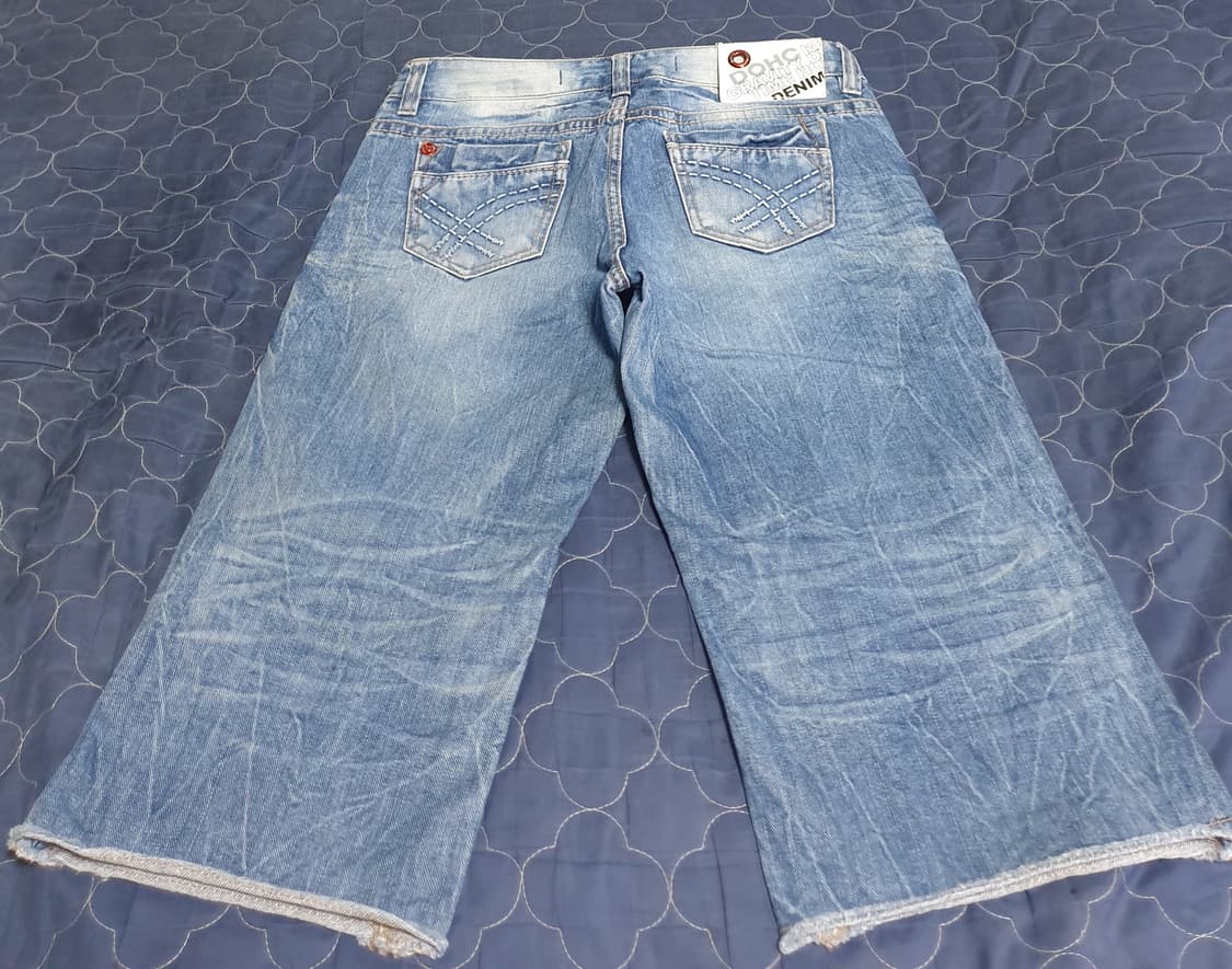 (빈티지) DOHC 에이징워싱 밑단컷팅 버뮤다 데님진 (28) 상품이미지3