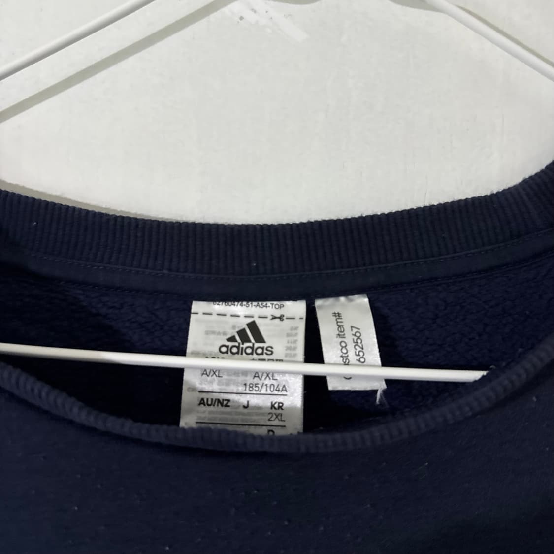 아디다스 빅 삼선로고 맨투맨 💙 상품이미지5