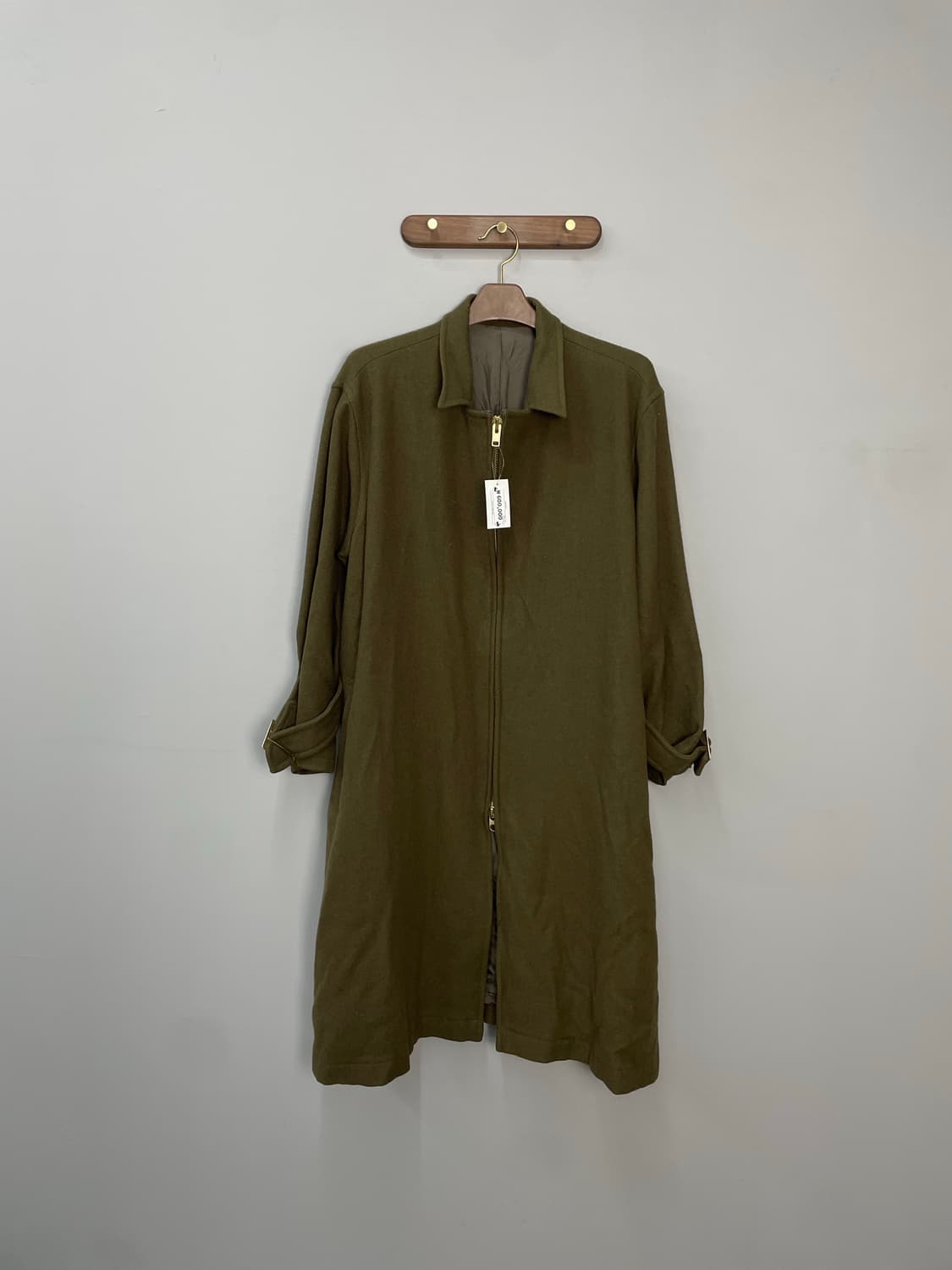 요지야마모토 카키 투웨이 롱 코트 H1674 상품이미지2