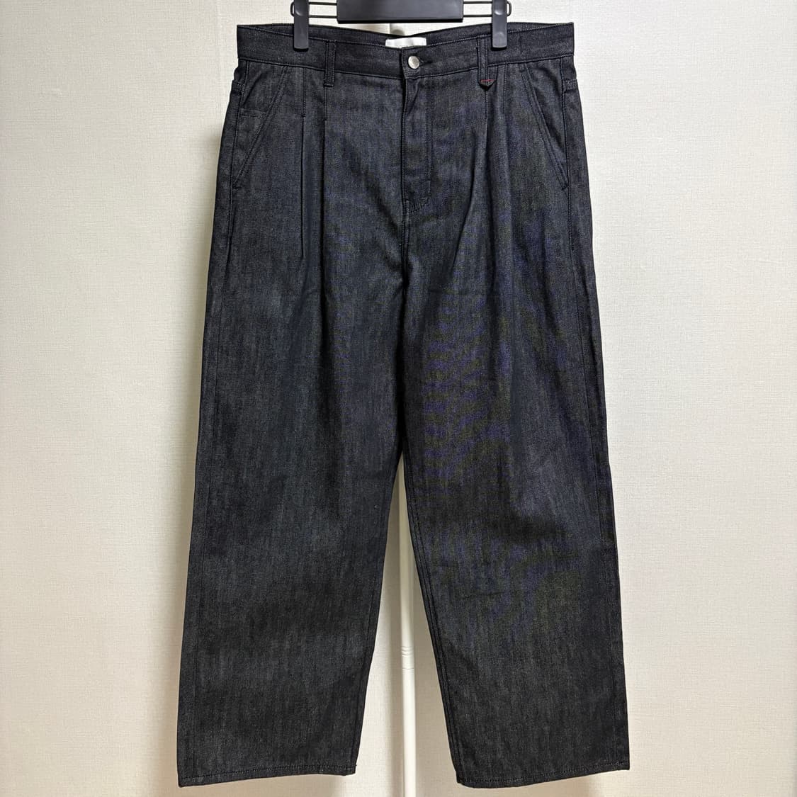 (민트급) 포트너스 투턱 와이드 블랙 진 / 블랙, XL 상품이미지1