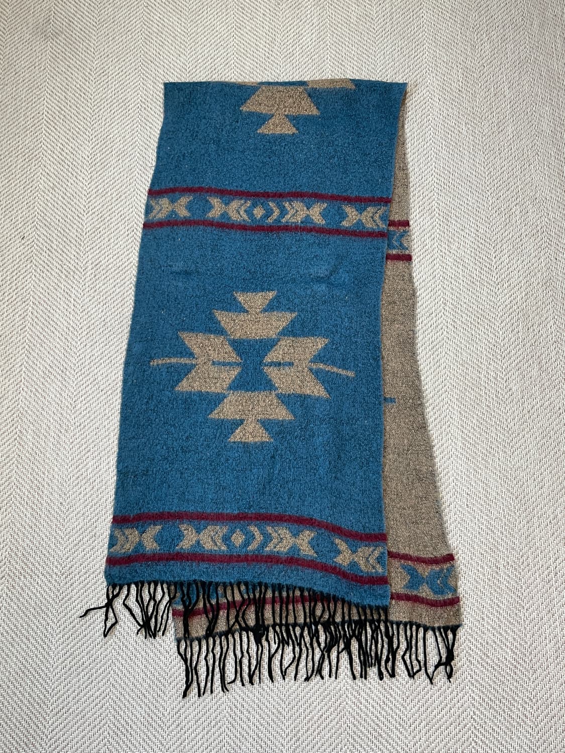 빈티지 네이티브 아메리칸 리버시블 머플러  J03848 상품이미지3