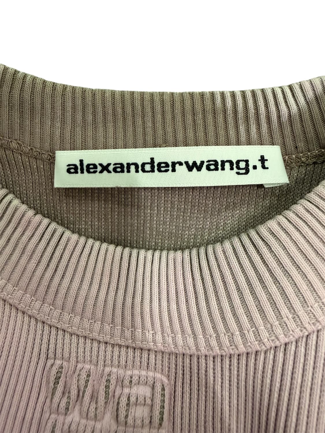 알렉산더왕 핑크 워시드 크롭 반팔 XS 상품이미지4