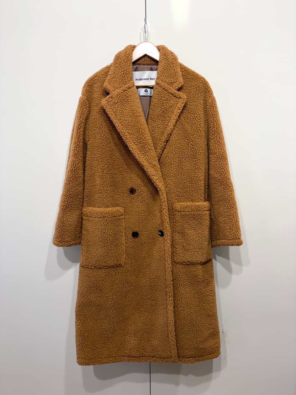 앤더슨벨 테디베어 울 더블 코트 상품이미지1