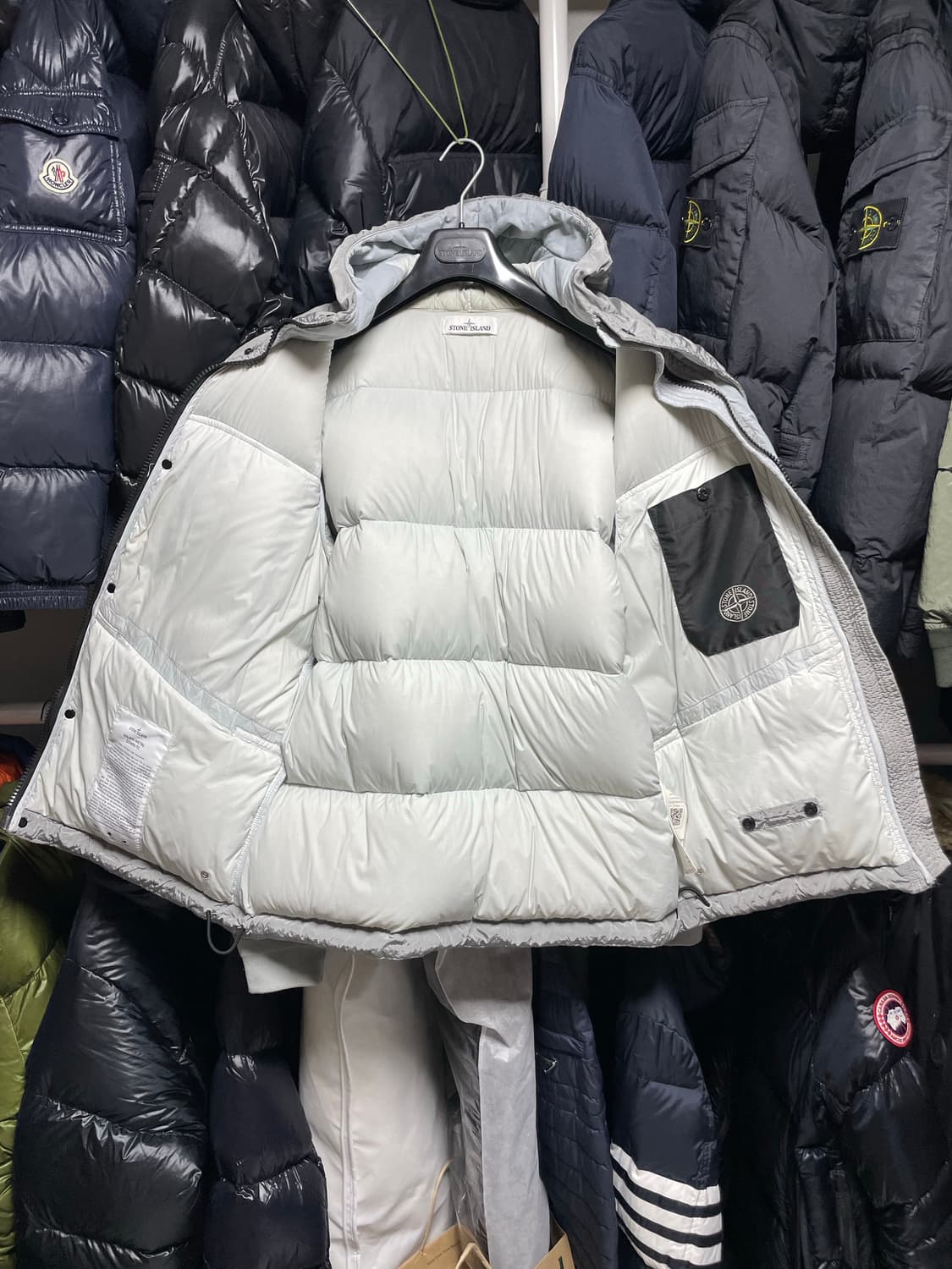 [M사이즈] 21FW 스톤아일랜드 나일론 메탈 다운 패딩 자켓 상품이미지7