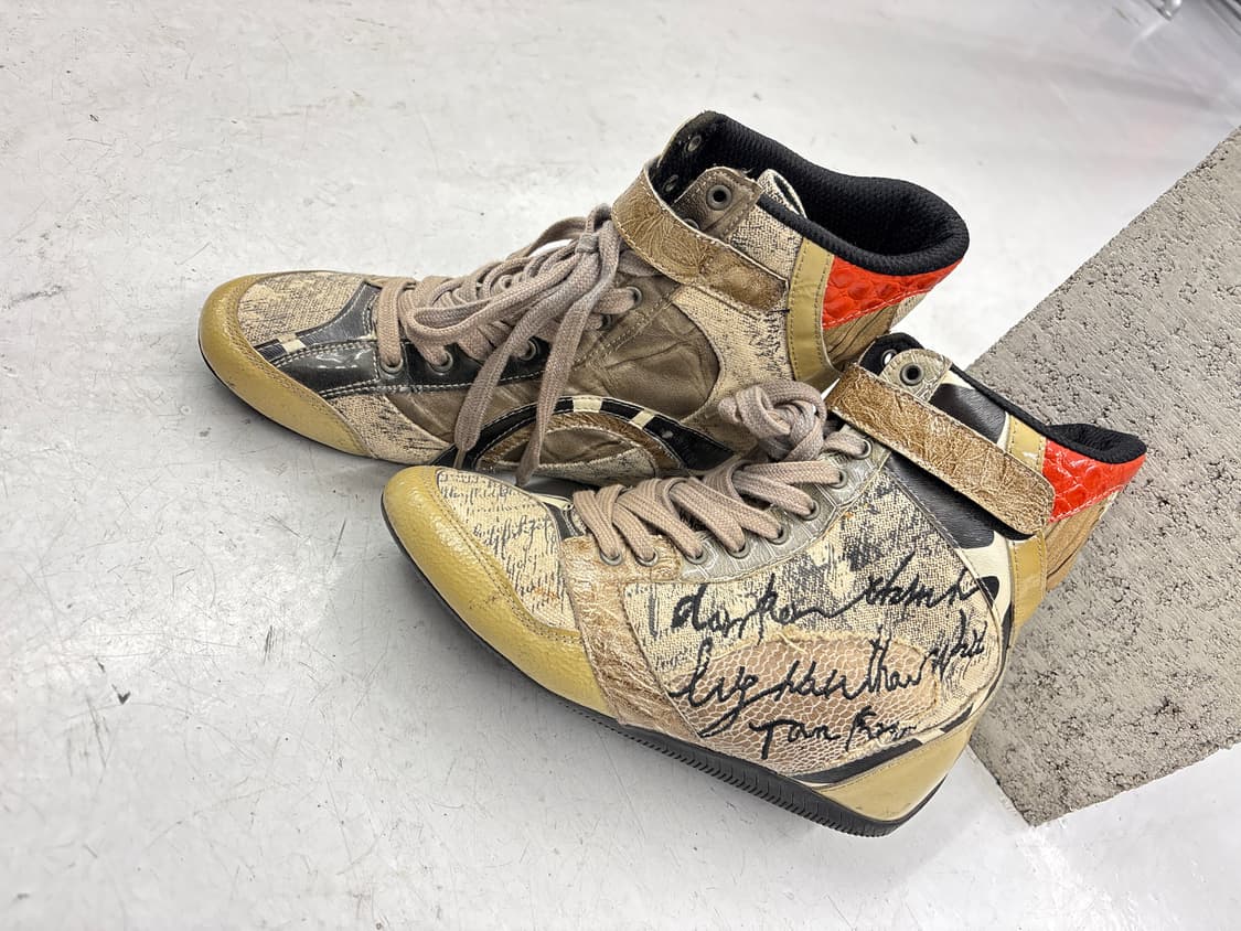 골드배색 레터링 하이탑 상품이미지1