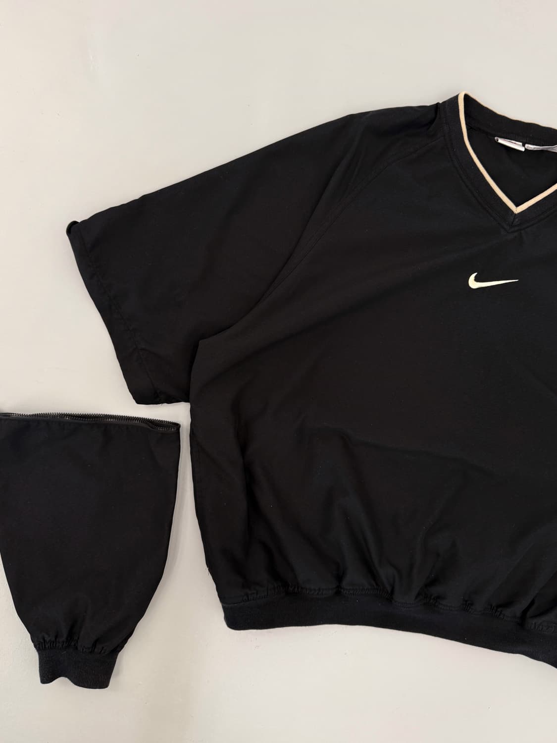 나이키 90's 오버핏 usa 투웨이 블랙 폴리쉘 웜업 자켓 상품이미지3