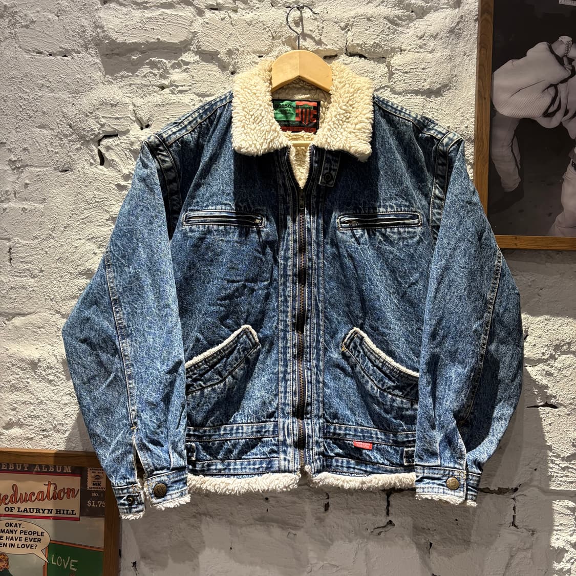 90’s BOBSON 밥슨 쉐르파 안감 데님자켓 상품이미지1