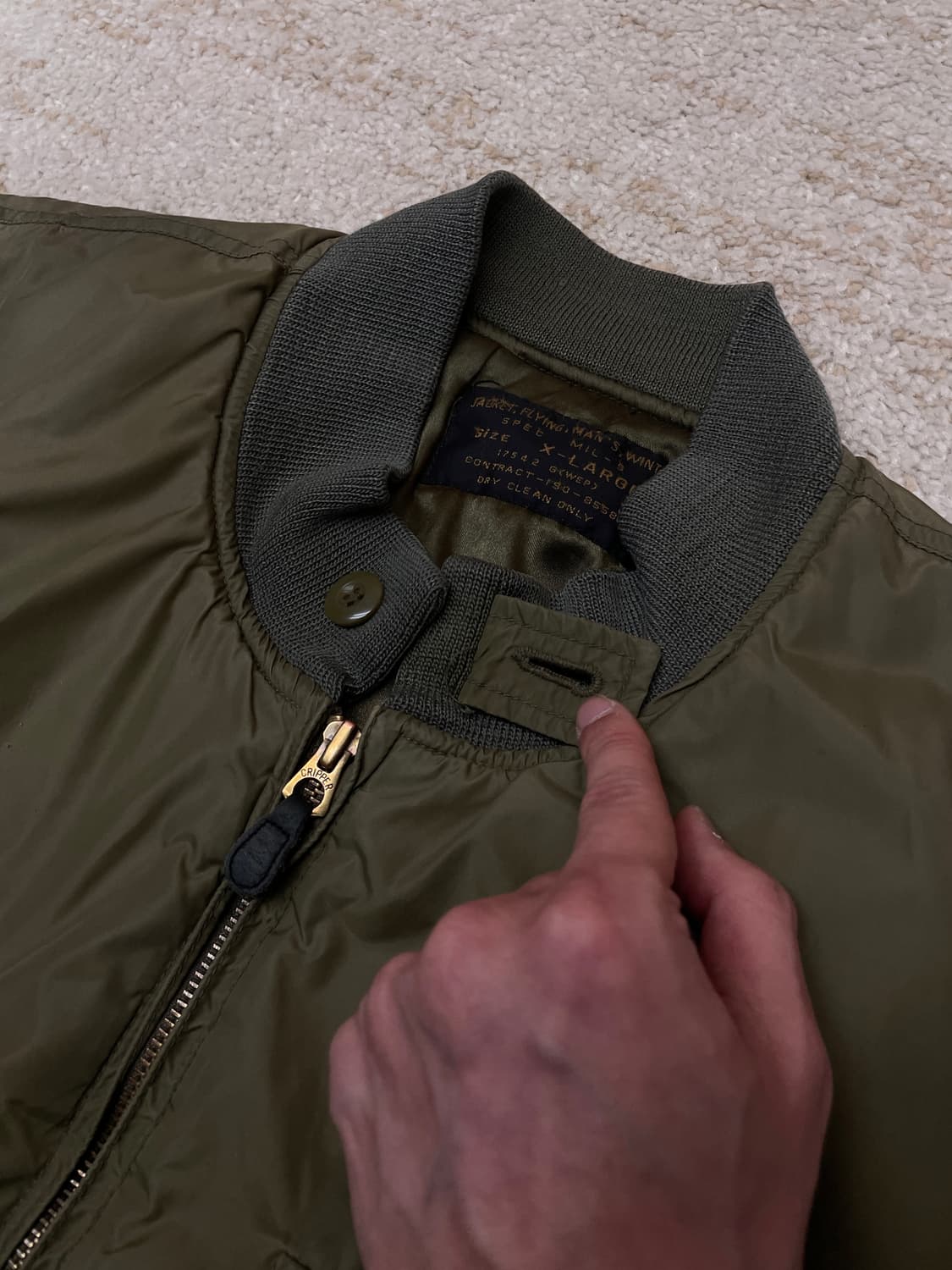 [XL] 밀리터리 U.S NAVY G-8 WEP 플라이트 자켓 상품이미지3