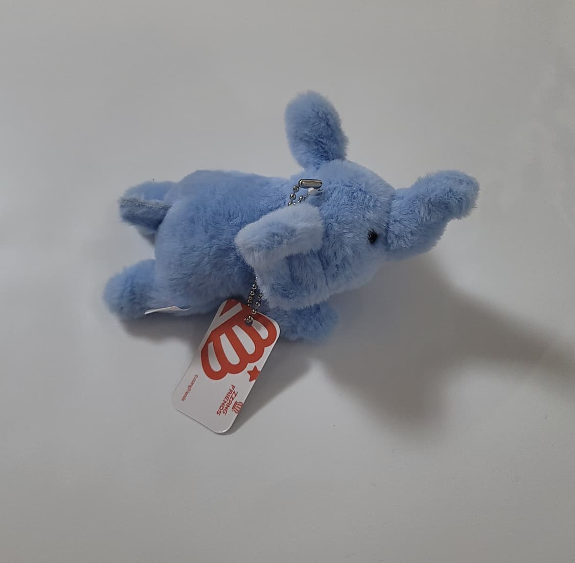 코끼리 인형 키링 11cm 가방고리 짱오락실 짱프렌즈 뽑기 파란색 상품이미지1