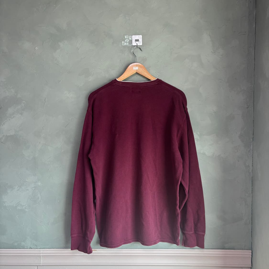 폴로 랄프로렌 와플 롱슬리브 버건디 상품이미지4