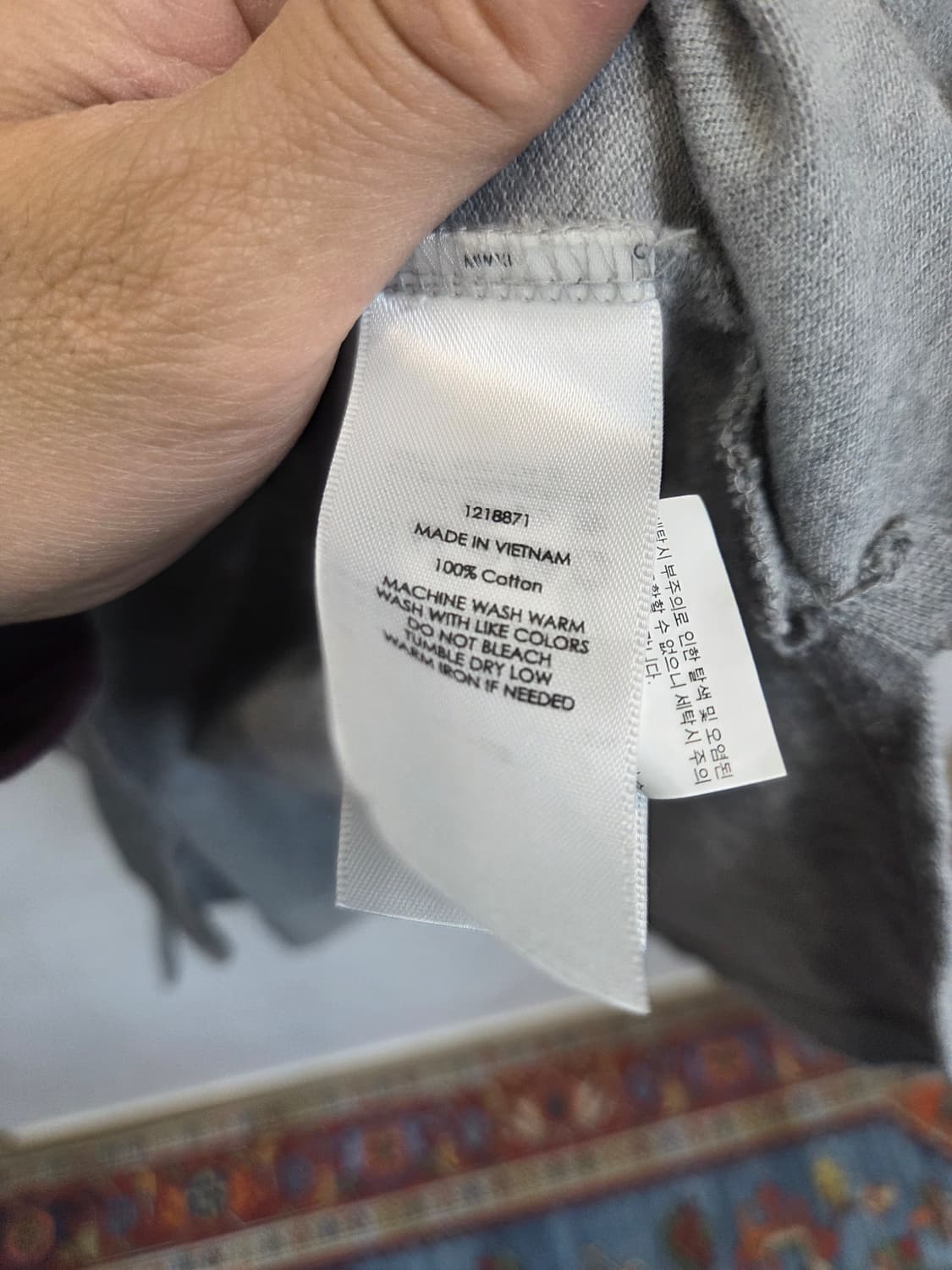 폴로랄프로렌 버건디포니 카라반팔 커스텀핏 m 그레이 상품이미지4