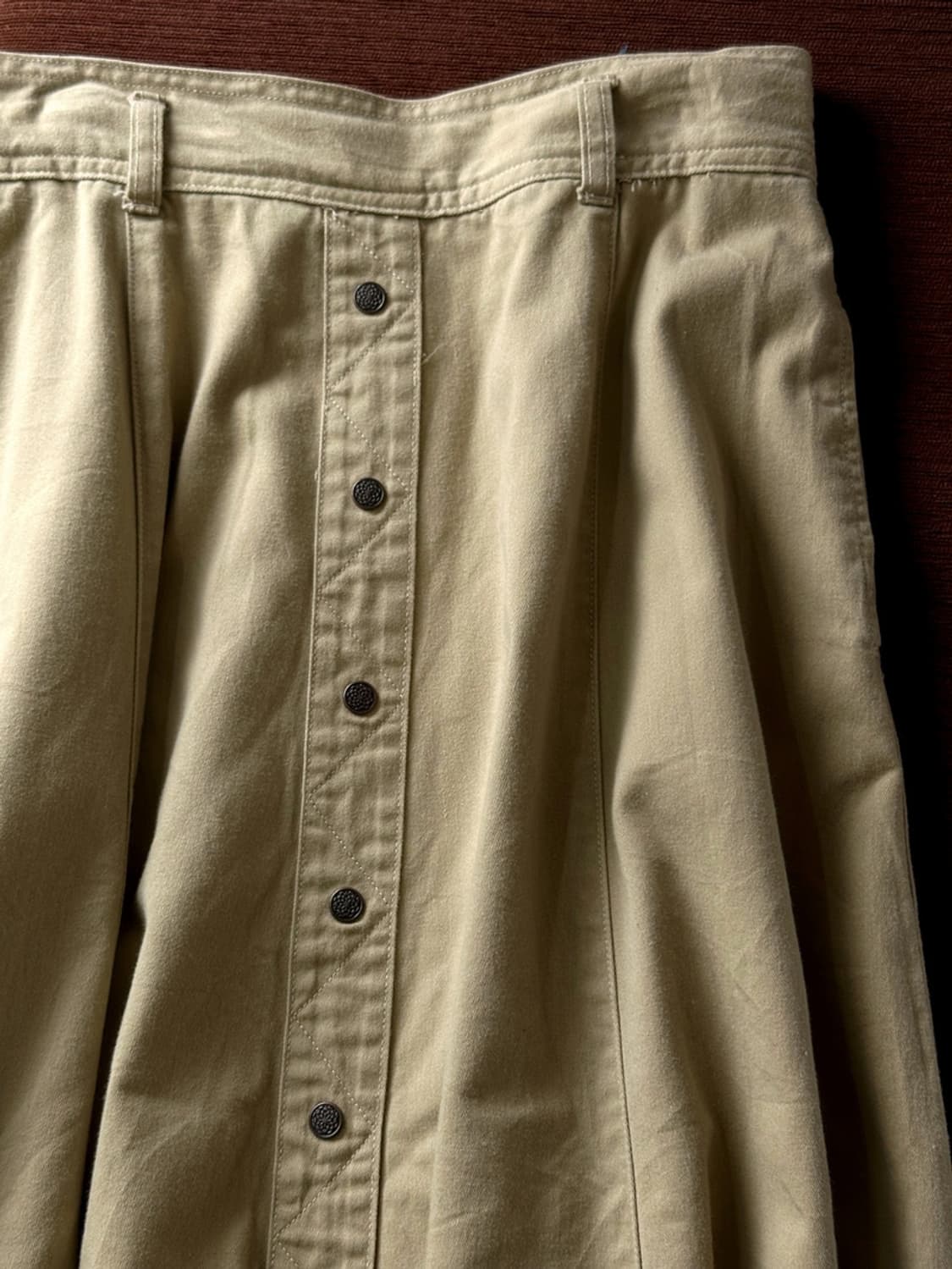 Natural cotton design mid skirt 상품이미지3