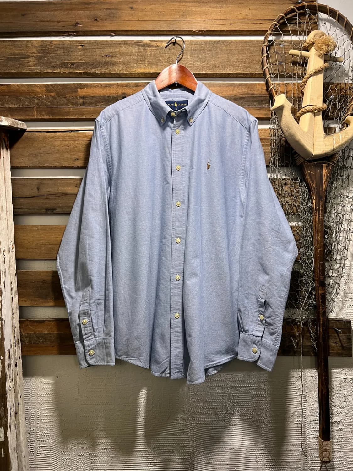 [S]폴로 랄프로렌 스카이블루 옥스포드 셔츠 상품이미지1