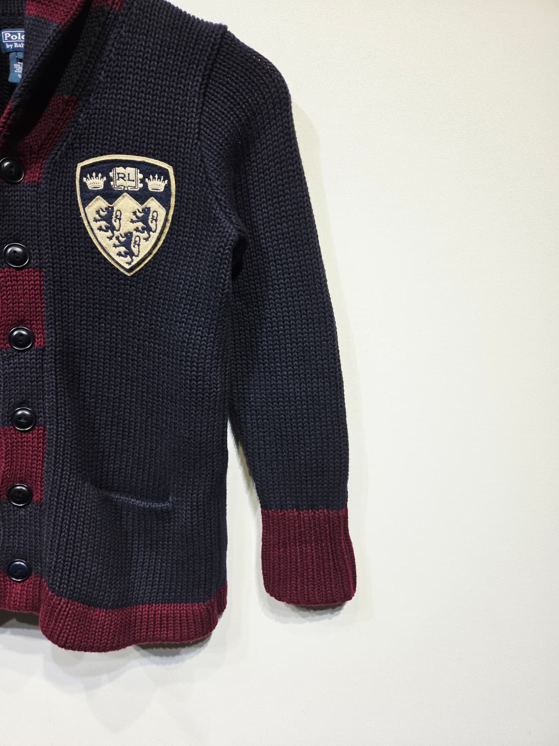 폴로 랄프로렌 키즈 숄카라 엠블럼 니트 가디건 상품이미지4
