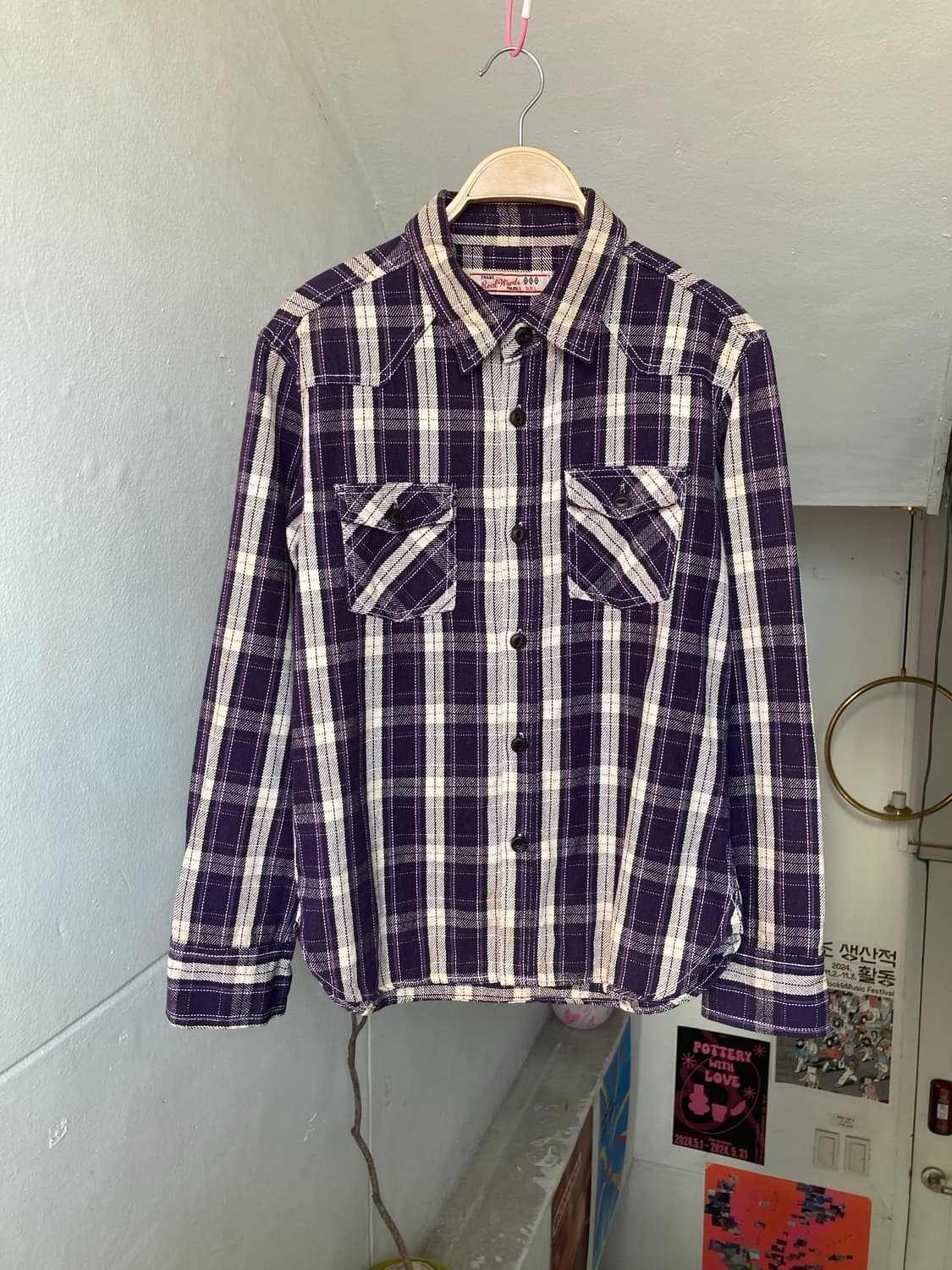 USA 웨스턴 체크 셔츠 상품이미지1