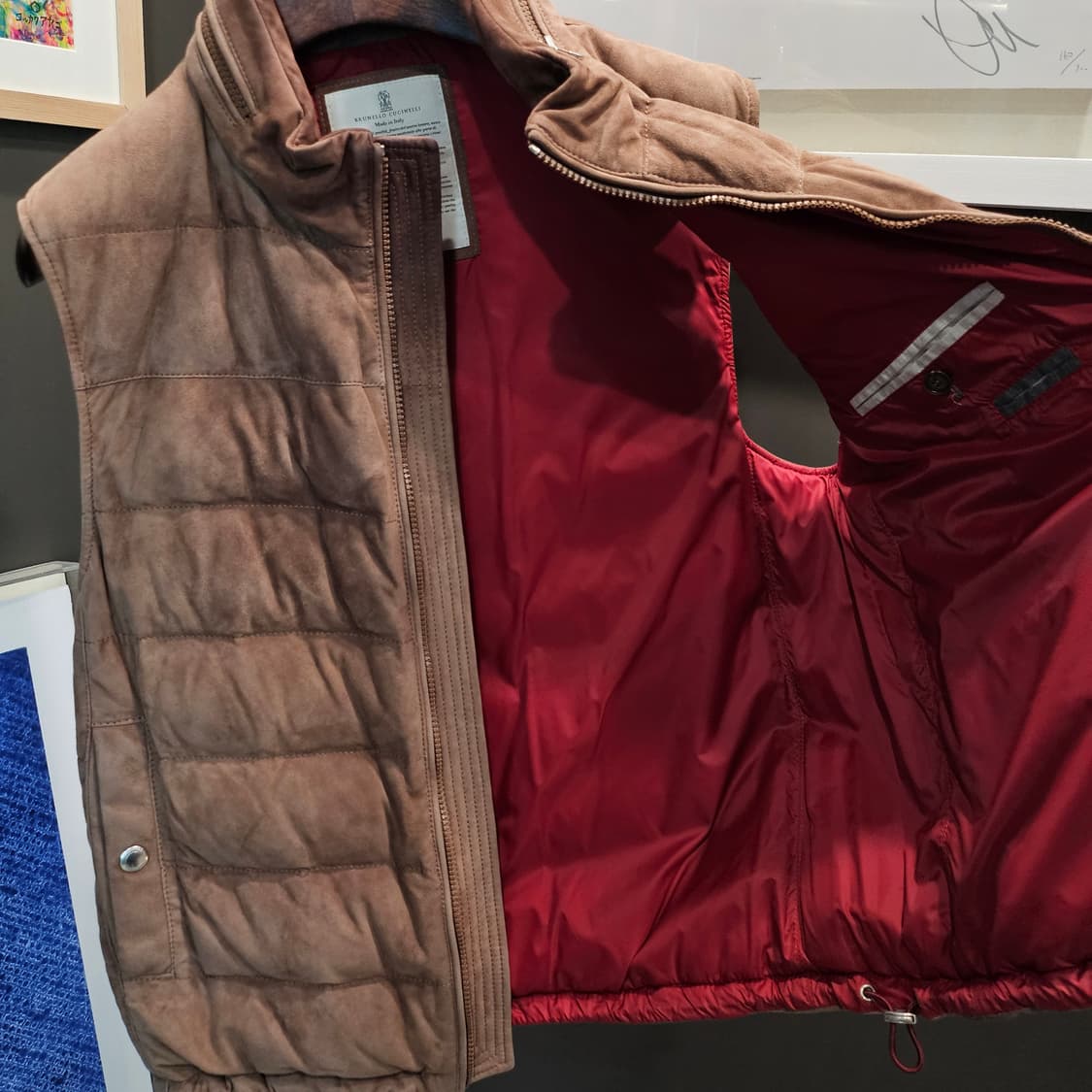 브루넬로 쿠치넬리 스웨이드 신상 조끼/베스트 상품이미지6