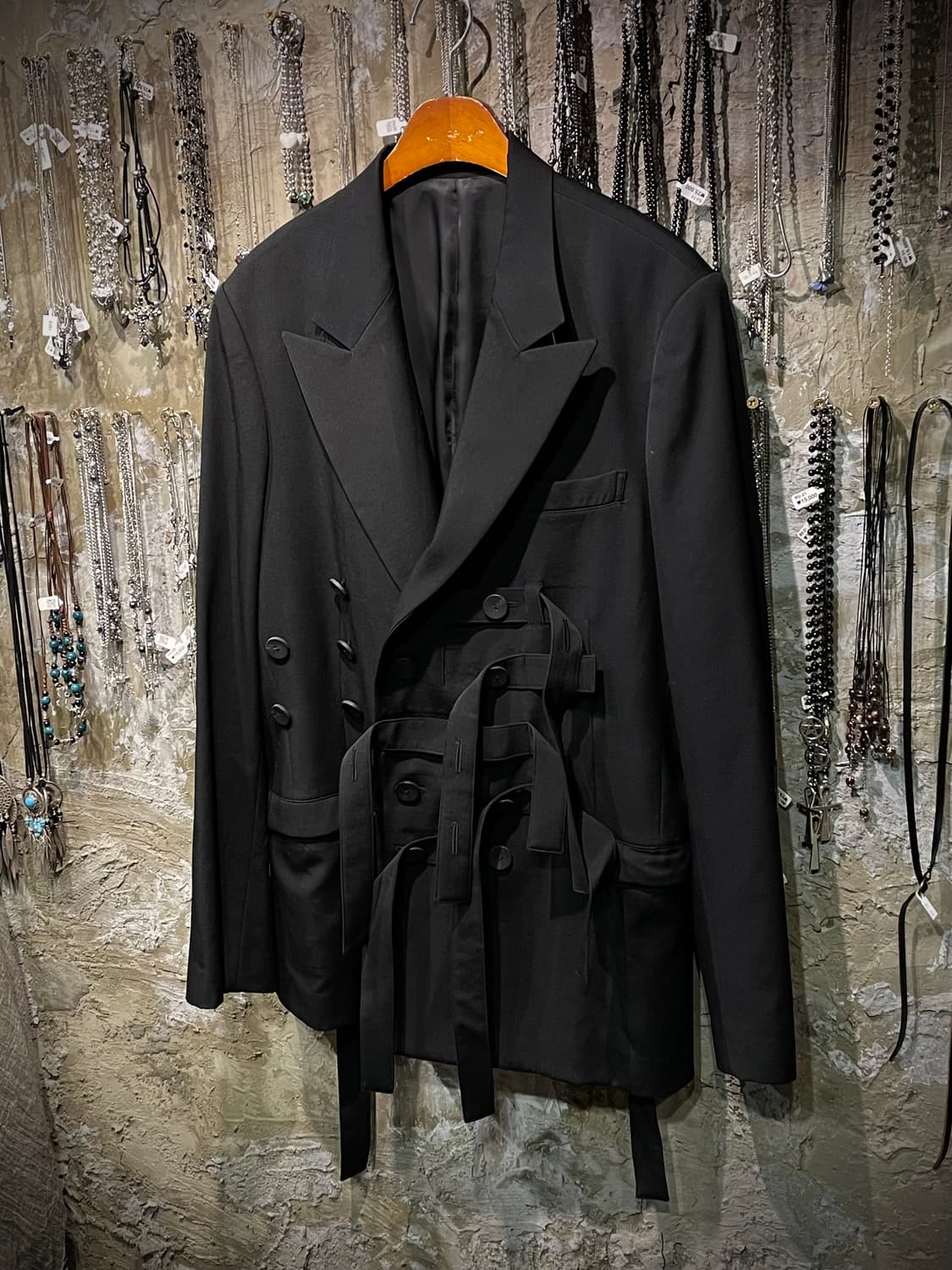 Yohji yamamoto Twill belted pick jacket 상품이미지2