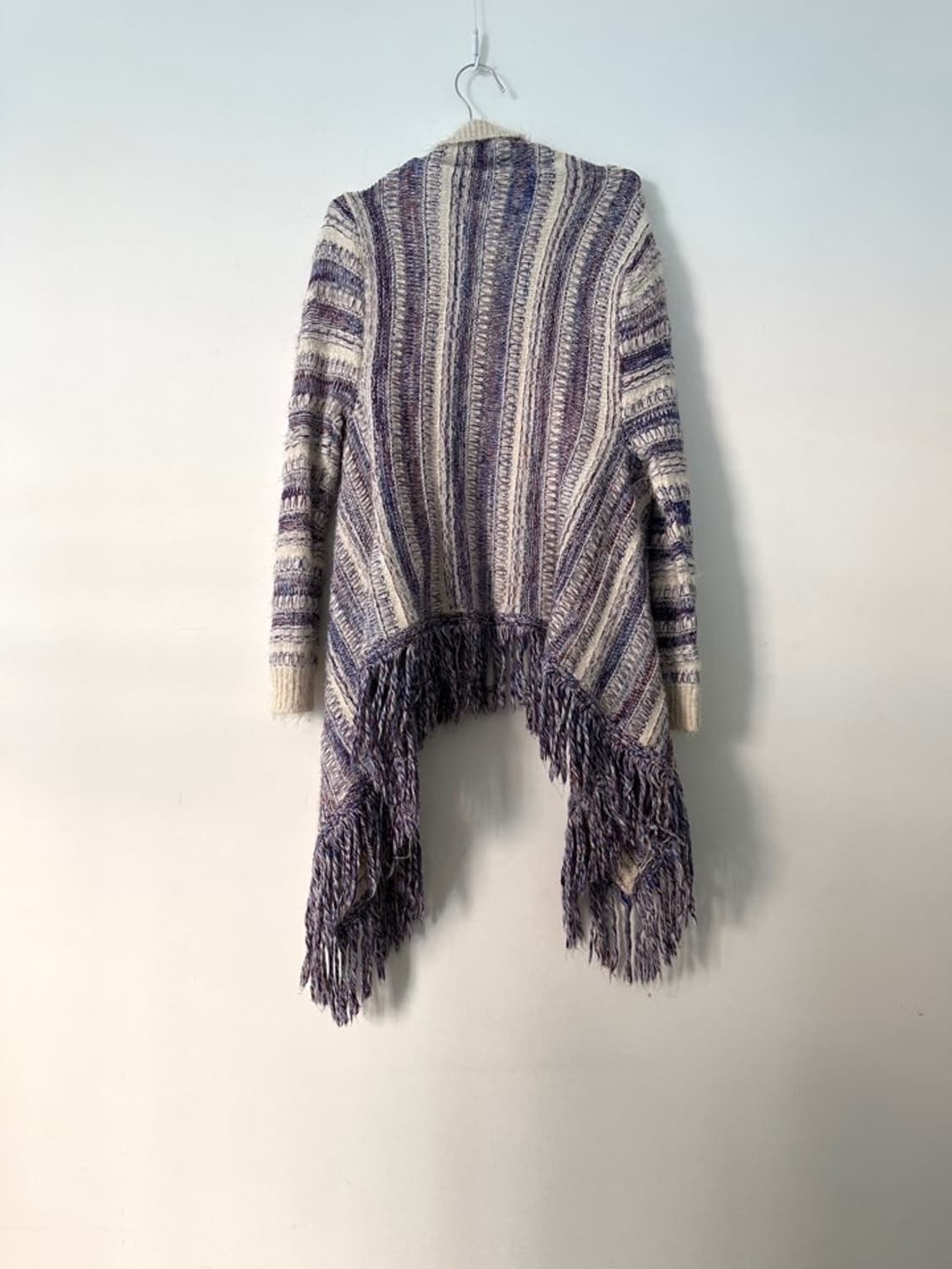 Tassel color mix cardigan 상품이미지3