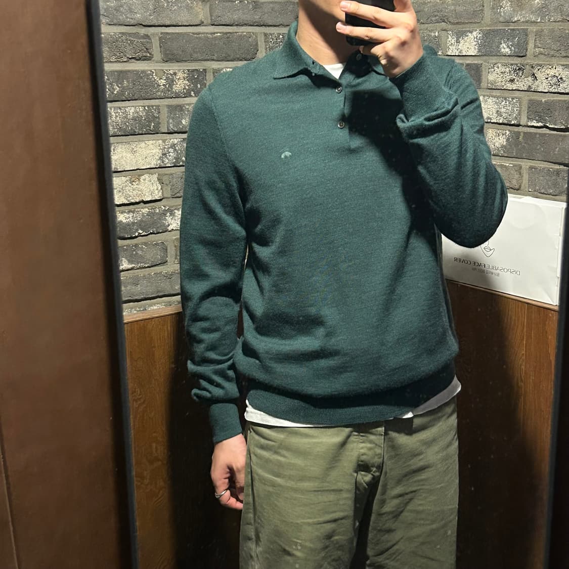 L) 브룩스브라더스 메리노울 카라 니트 상품이미지9