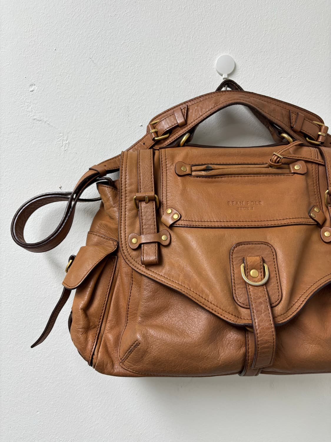 “Bean Pole” Brown Multi Pocket Detail Ba 상품이미지2