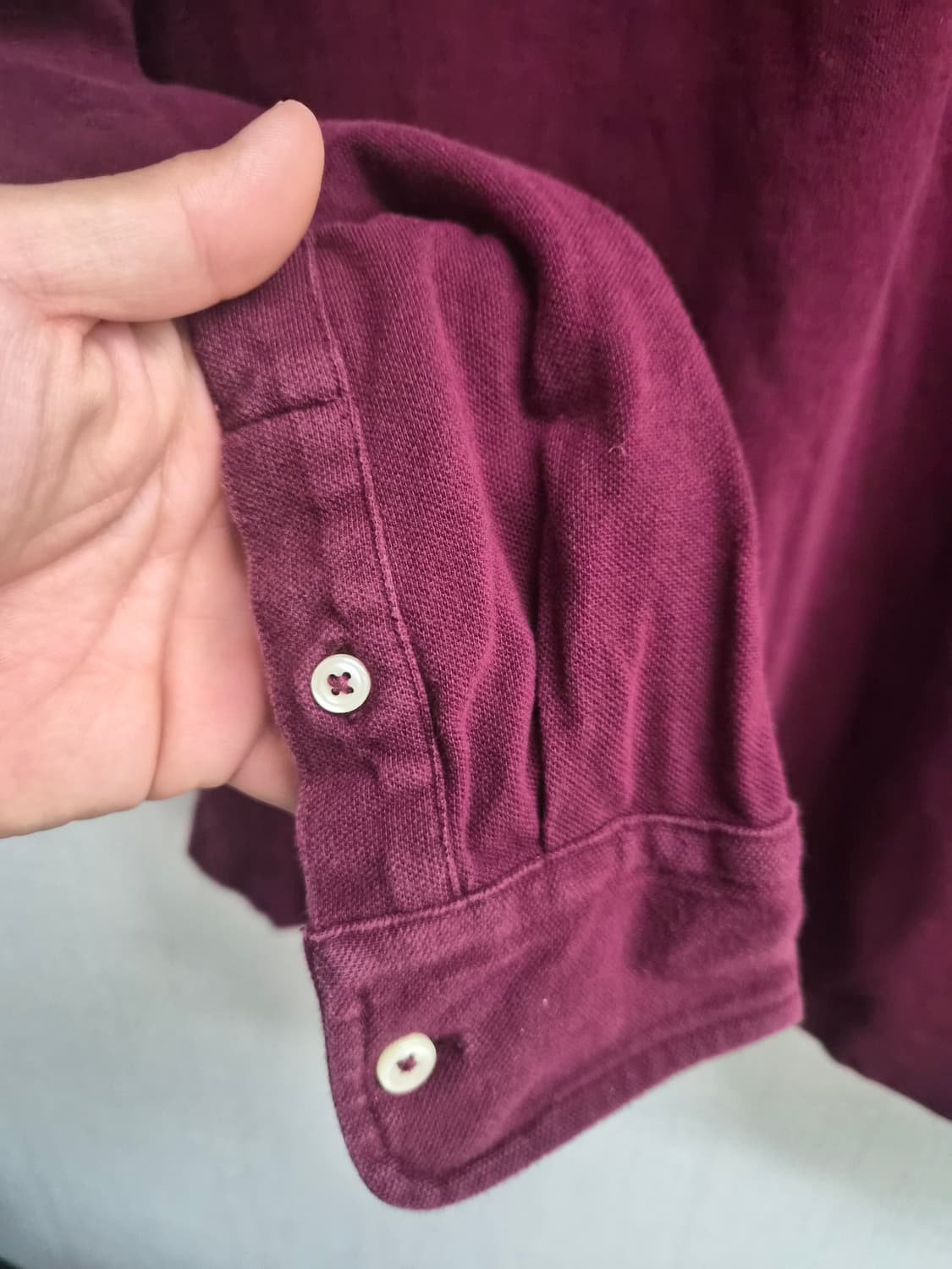 M) 폴로 랄프로렌 와펜 와인색 카라티 팝니다 상품이미지5